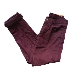 LEVI’S VINTAGE BURGUNDY CORDUROY PANTS